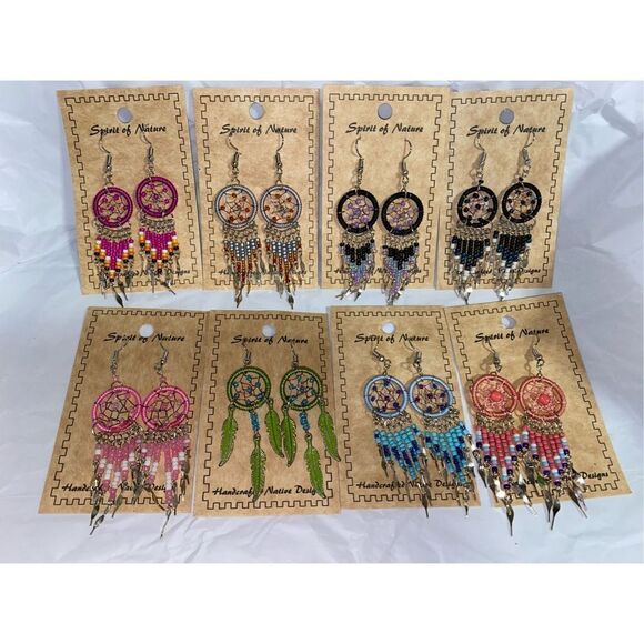 Dream Catcher Earrings - Picture 2 of 2